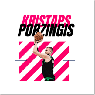 Kristaps Porzingis for 3 point Posters and Art